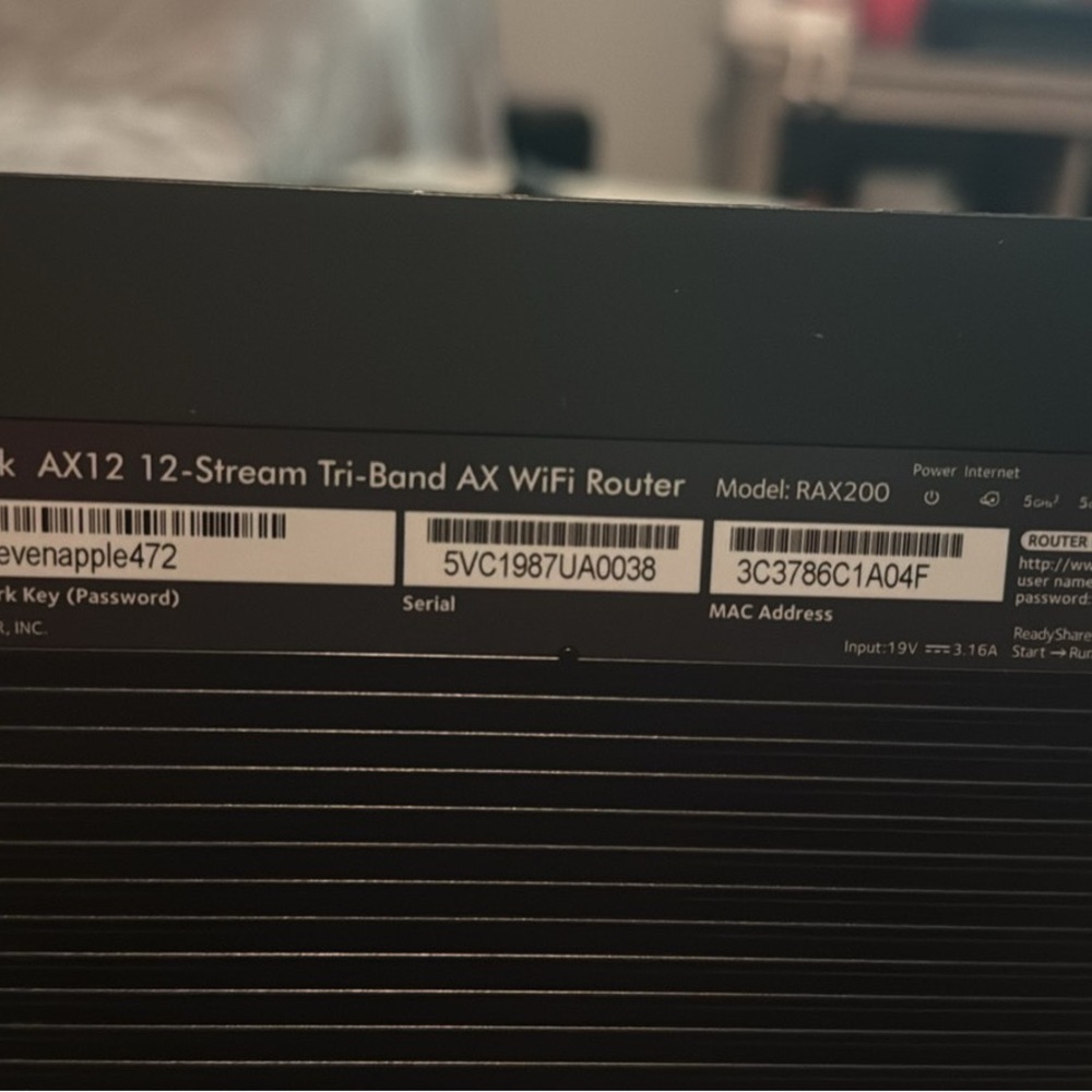 NETGEAR - Nighthawk AX12 - 12 Stream Tri Band WIFI Router - Picture 3 of 4